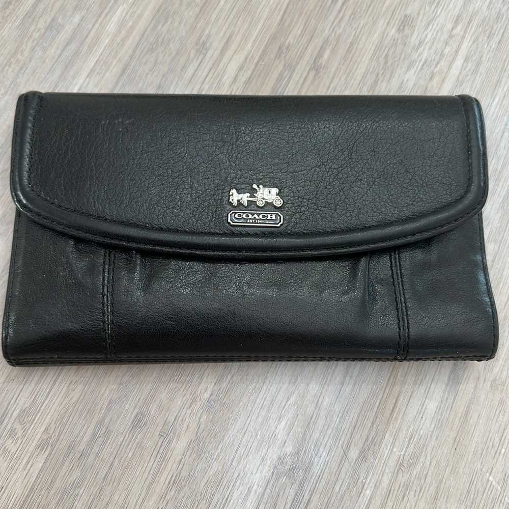 Black coach wallet